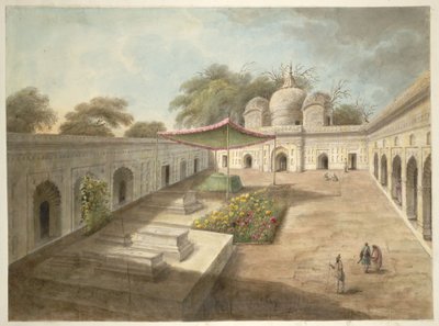 A Mosque with Tombs and Shrine in its Courtyard, Najibabad by Sita Ram